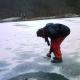 Sur le lac glacé